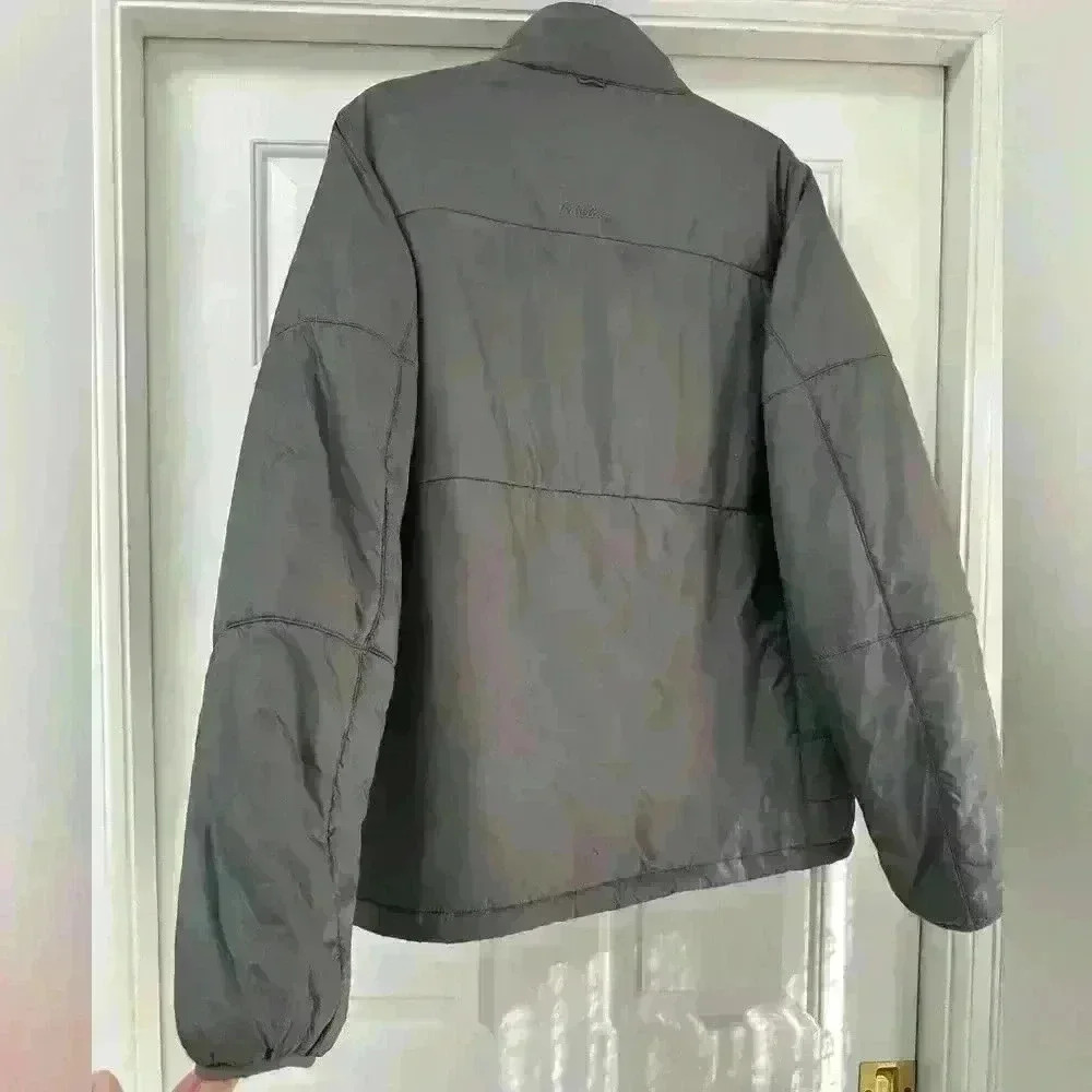 CABELAS Primaloft Jacket Gray With Green Accents Lightweight And Very Warm LT - Picture 5 of 6